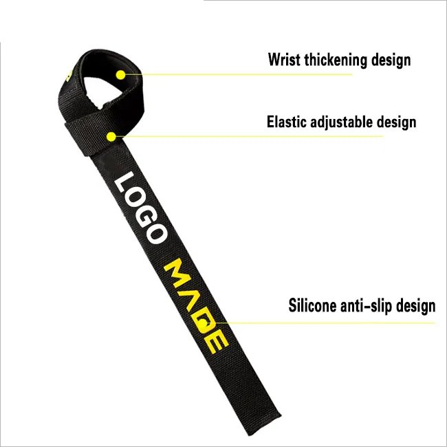 Customized Gym Lifting Straps Fitness Wrist Wraps Padded Weight lifting Wrist Strap - Image 5