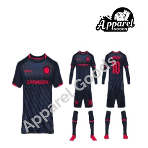 Soccer jersey for football club. uniform front and back view.